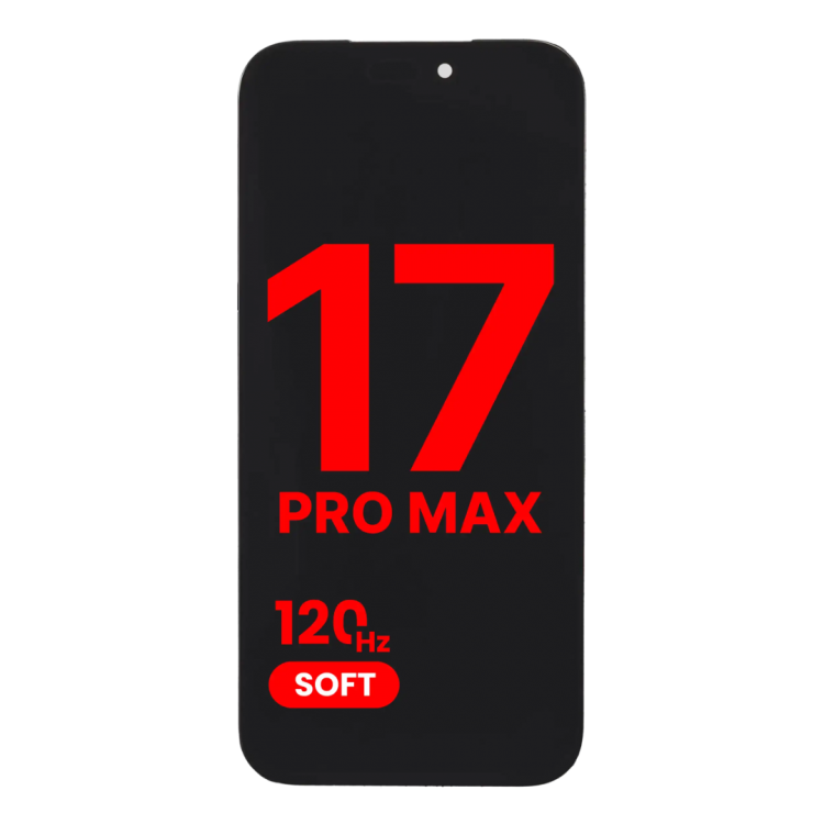 iPhone 17 Pro Max Ekran Dokunmatik SOFT OLED parlaklik 900+ Nit Premium Kalite