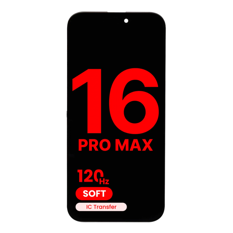 iPhone 16 Pro Max Ekran Dokunmatik SOFT OLED parlaklik 900+ Nit Premium Kalite
