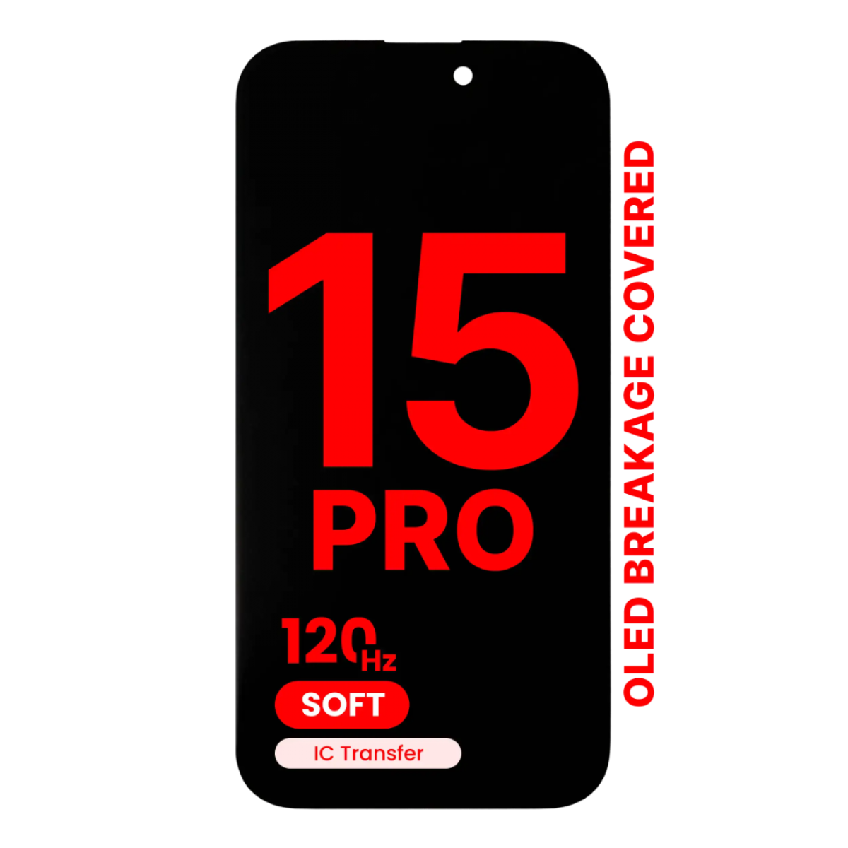 iPhone 15 Pro Ekran Dokunmatik SOFT OLED parlaklik 900+ Nit Premium Kalite