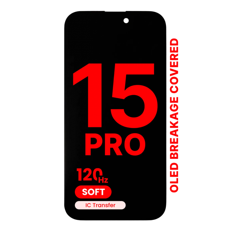 iPhone 15 Pro Ekran Dokunmatik SOFT OLED parlaklik 900+ Nit Premium Kalite