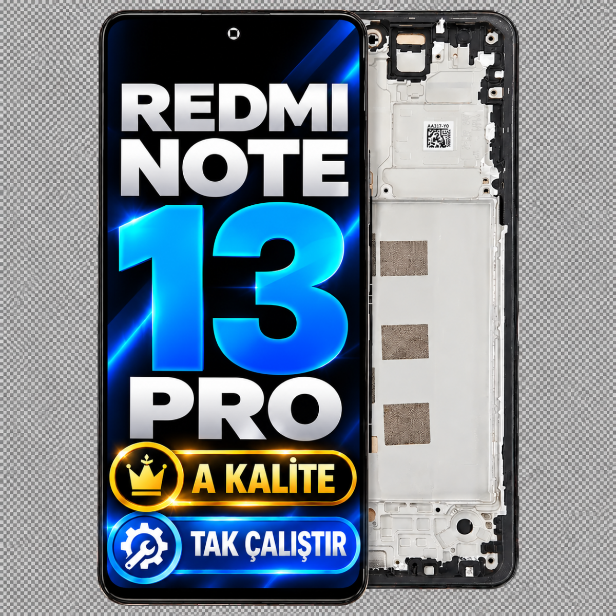 Xiaomi Redmi Note 13 Pro 4G Ekran Dokunmatik Siyah A Kalite Tak Çalıştır