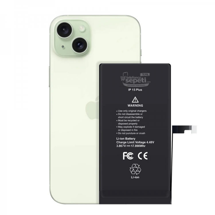 iPhone 15 Plus Batarya Pil Orijinal Yazar Sorunsuz Pil Sağlığı %100 Tak Çalıştır Ürün