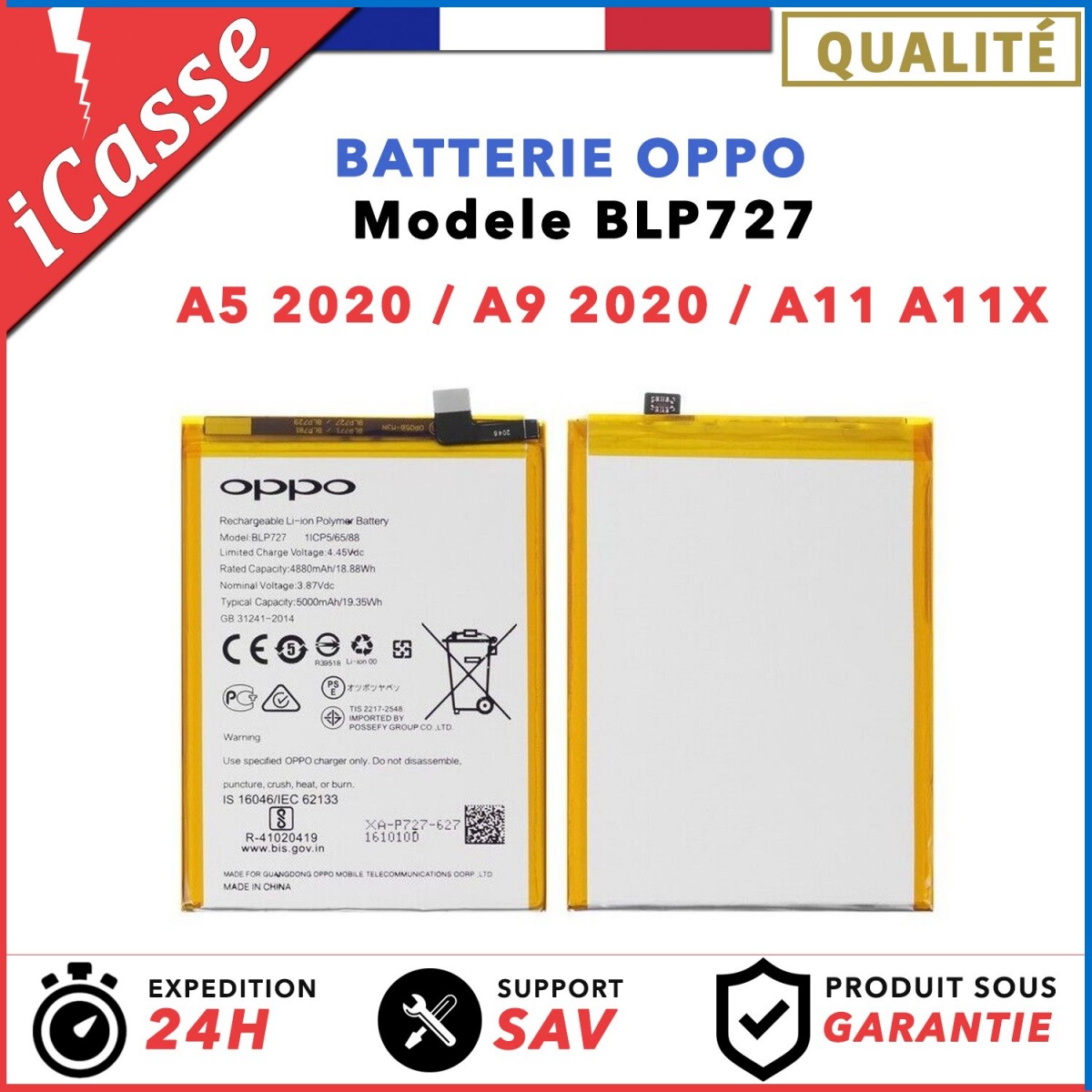Oppo A5 2020 Batarya Pil Orjinal Mah Logosuz Ürün BLP687