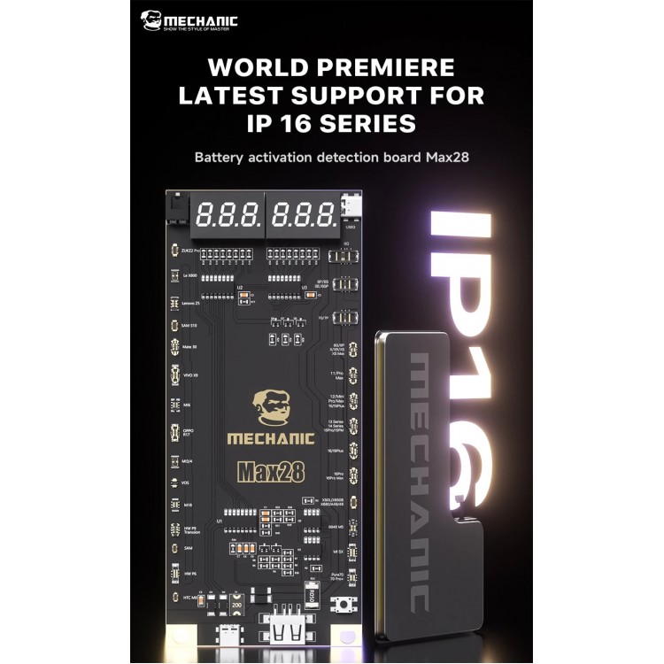 Mechanic Max 28 Android Iph 5 Den Iph 16 Pro Max Batarya Şoklama