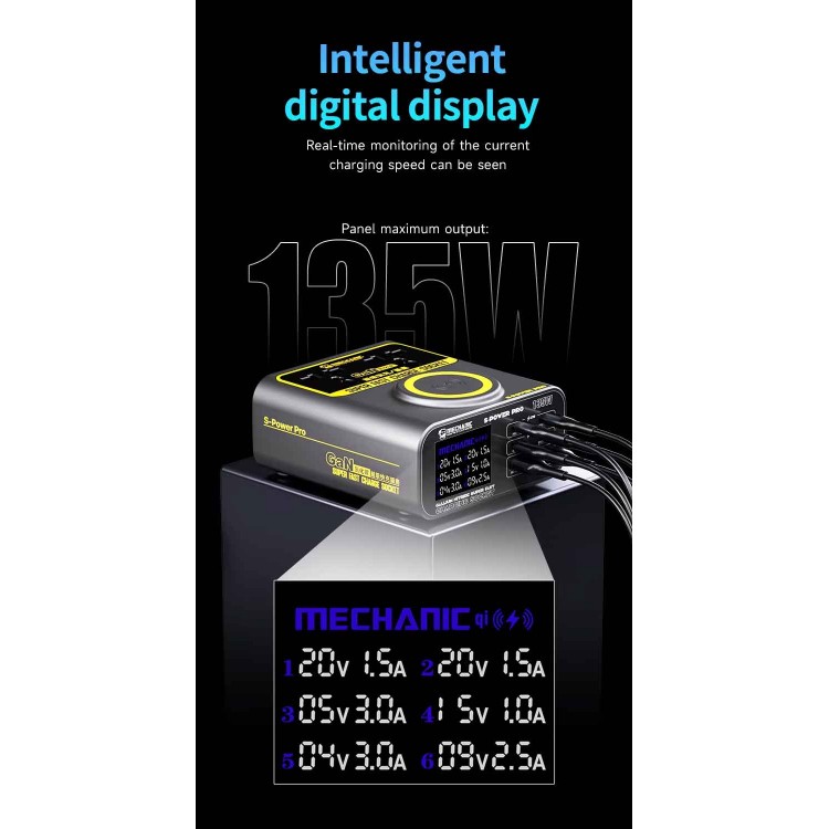 Mechanic S-Power Pro 6 Port Usb Tester
