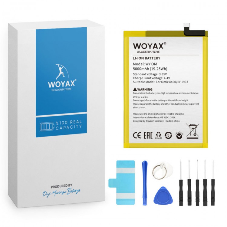 Omix X400 Batarya Pil Orjinal Mah Logosuz Ürün