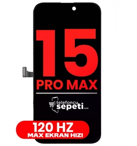 iPhone 15 Pro Ekran Dokunmatik Siyah %100 Oled 120hz