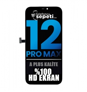 iPhone 12 Pro Max Ekran Dokunmatik Siyah A Plus Kalite