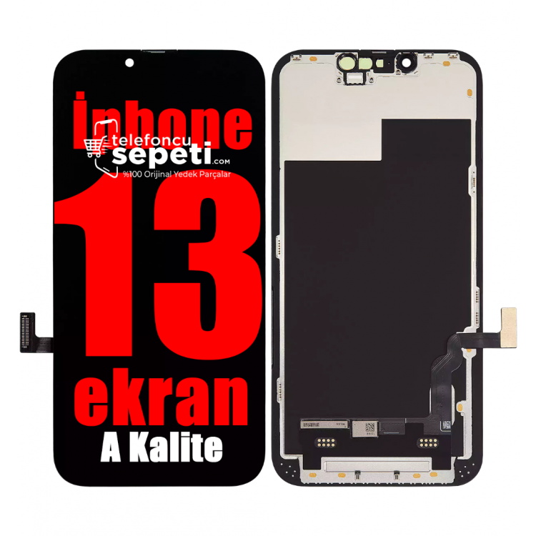 iPhone 13 Ekran Dokunmatik Siyah A Kalite
