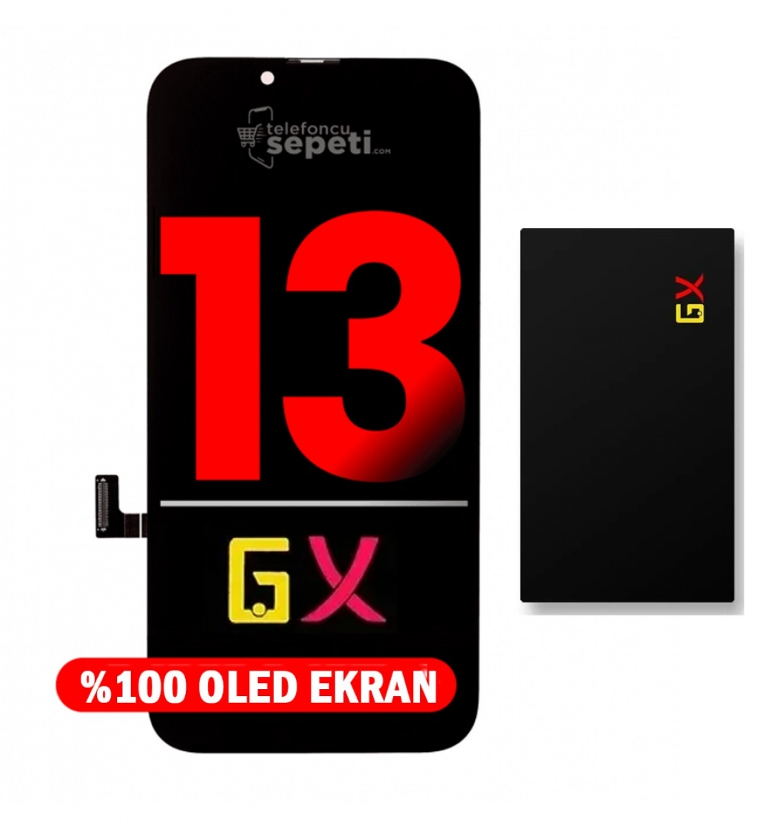 iPhone 13 Ekran Dokunmatik Siyah Oled Gx Marka