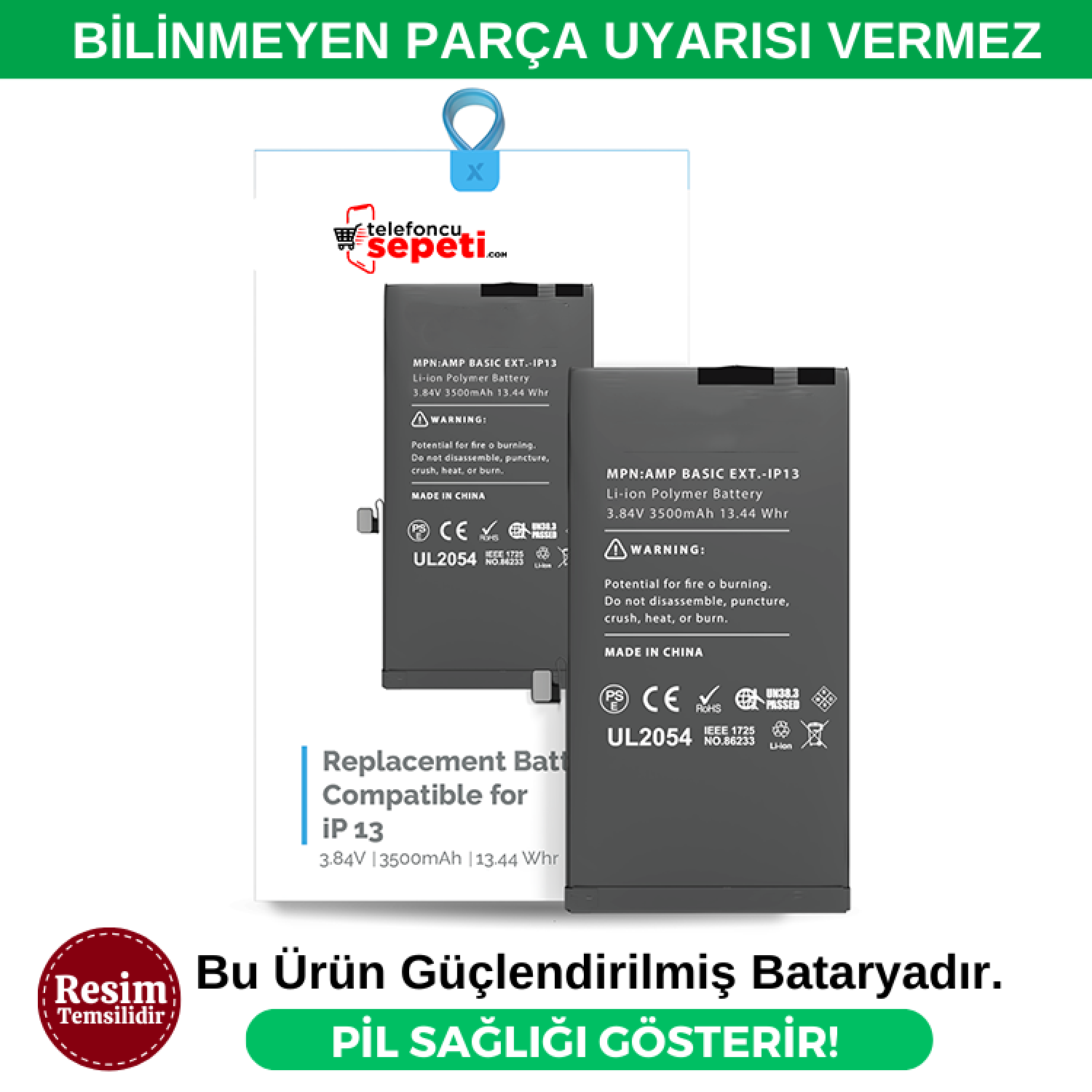 iPhone 13 Batarya Pil Güçlendirilmiş "Hata Vermez"