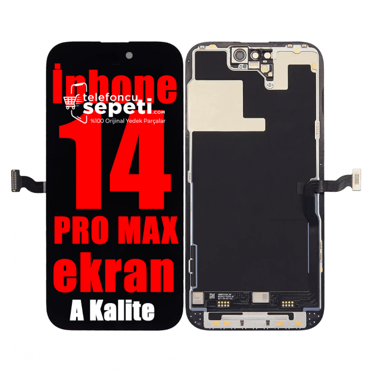 iPhone 14 Pro Max Ekran Dokunmatik Siyah A Kalite Ekran