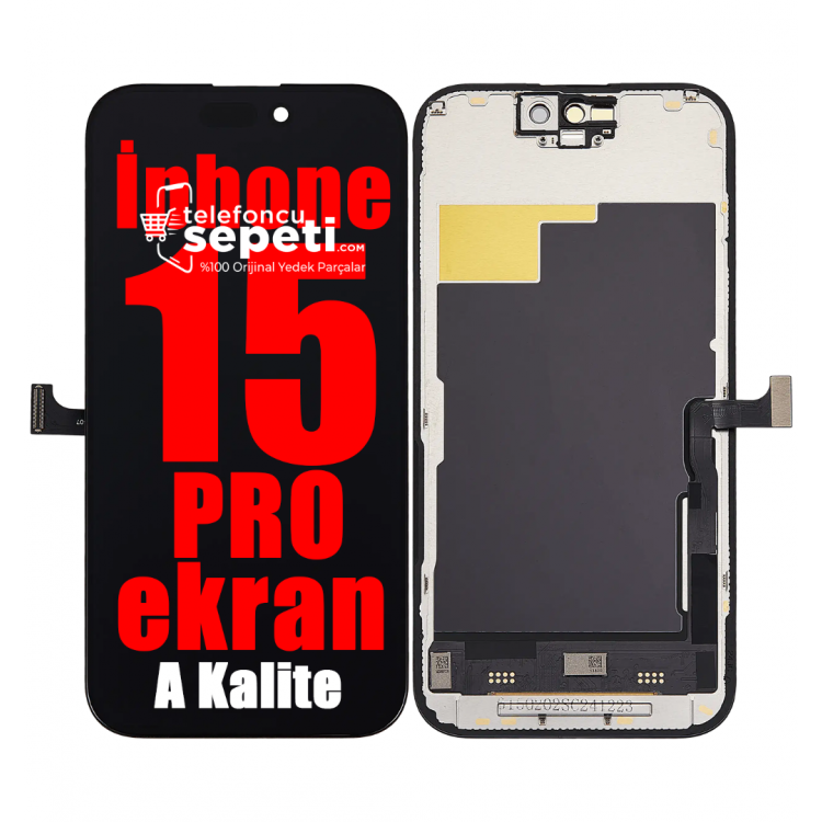 iPhone 15 Pro Ekran Dokunmatik Siyah A Kalite