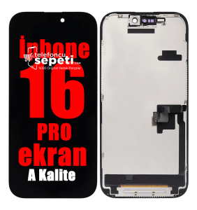İphone 16 Pro Ekran Dokunmatik Siyah A Kalite