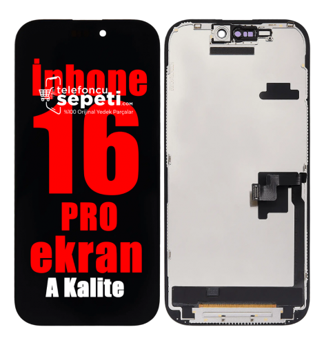 İphone 16 Pro Ekran Dokunmatik Siyah A Kalite