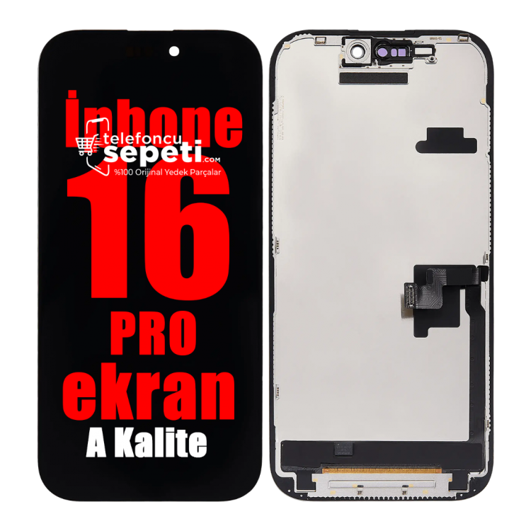 İphone 16 Pro Ekran Dokunmatik Siyah A Kalite