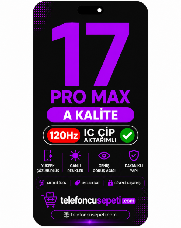 İphone 17 Pro Max Ekran Dokunmatik Full Hd A Kalite "Tak Çalıştır Ekran"