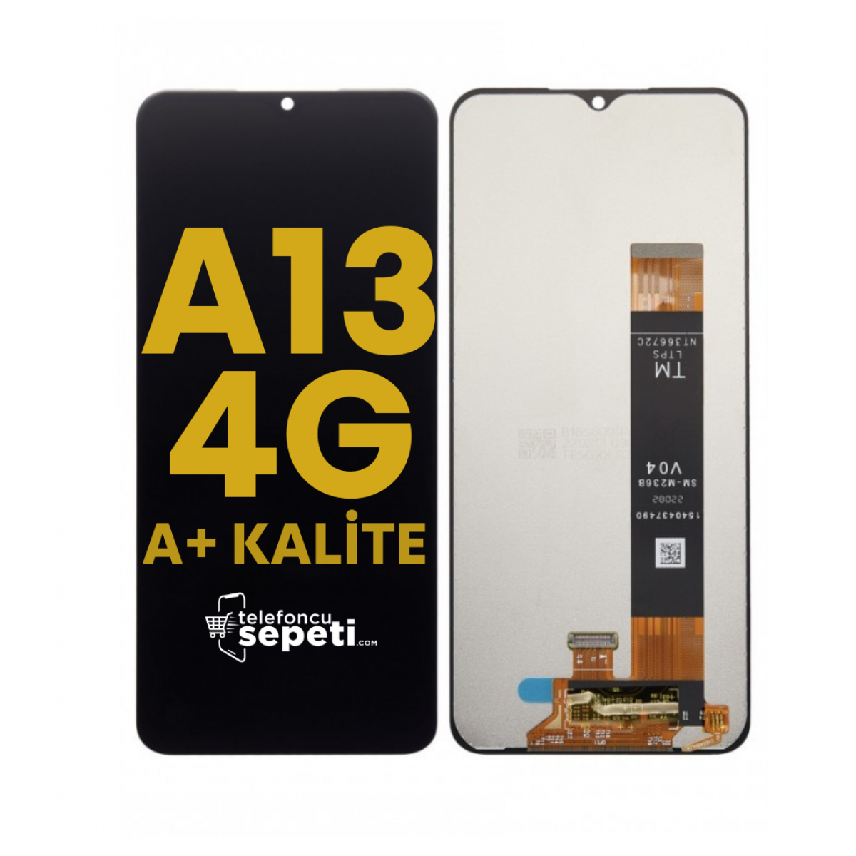 Samsung Galaxy A13 A135 Ekran Dokunmatik Siyah Çıtasız A Plus Kalite