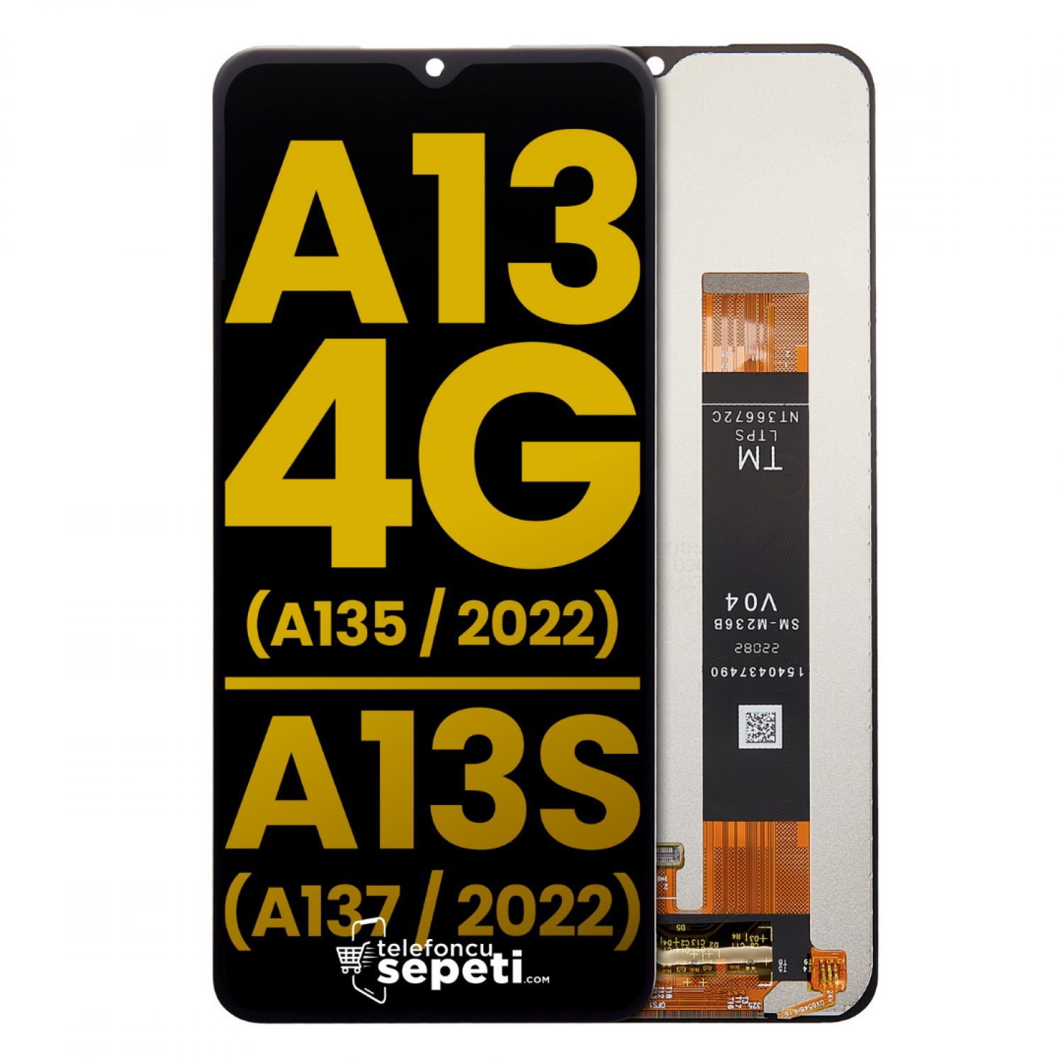 Samsung Galaxy A13s A137 Ekran Dokunmatik Siyah Çıtasız %100 Orijinal