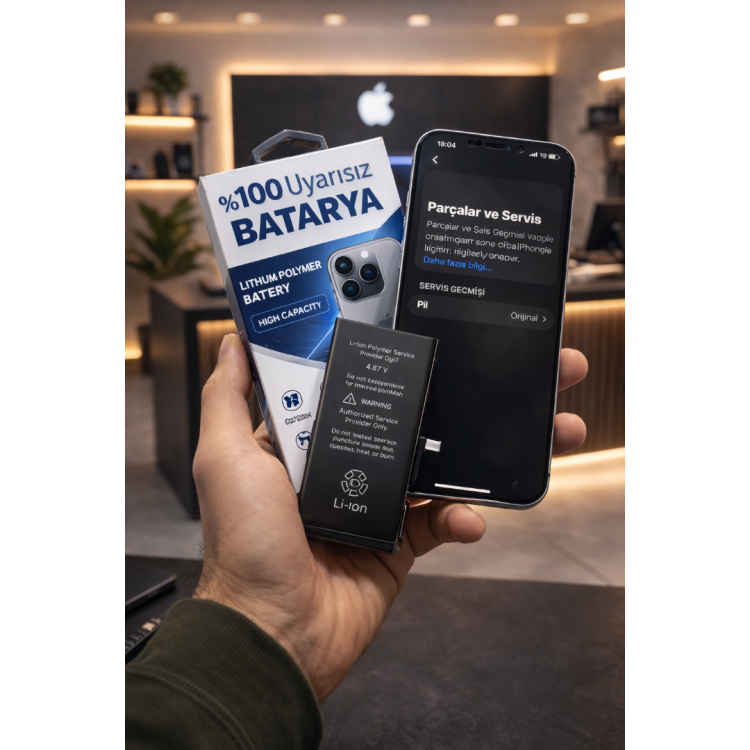 İPhone 12 Batarya Pil Orijinal "Hata Vermez" (Ayarlada Orijinal Yazar)