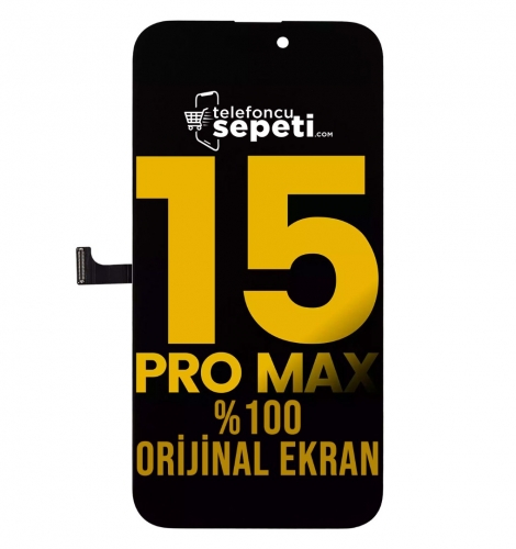 iPhone 15 Pro Max Ekran Dokunmatik Siyah %100 Orijinal