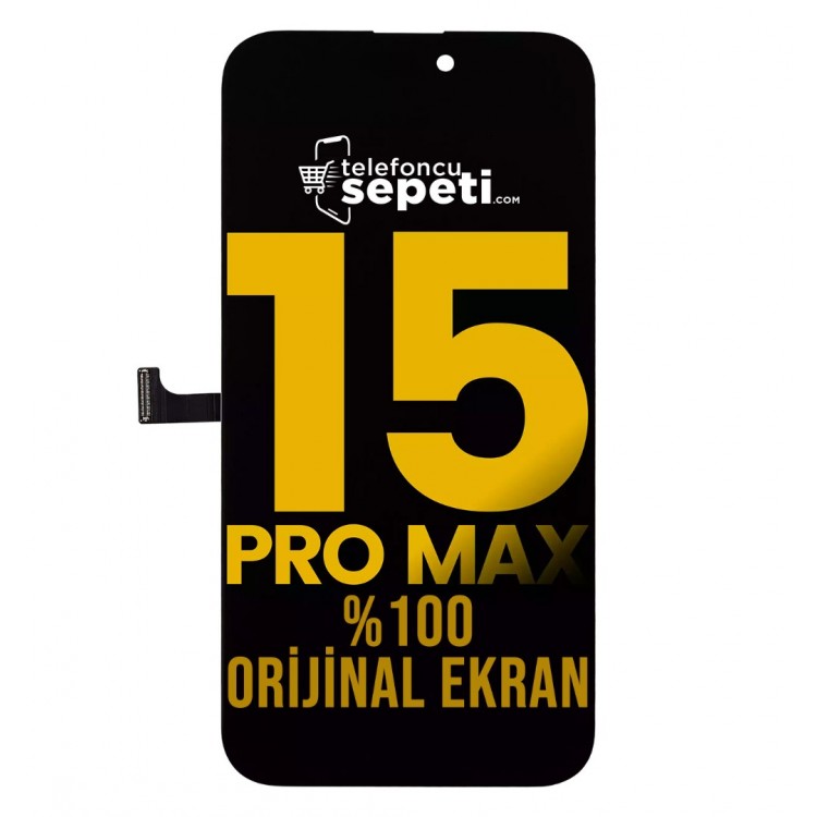 iPhone 15 Pro Max Ekran Dokunmatik Siyah %100 Orijinal