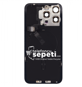 İphone 15 Pro Max Arka Kapak Beyaz Titanyum Full Set Kapak