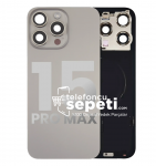 İphone 15 Pro Max Arka Kapak Natürel Titanyum Full Set Kapak İphone 15 Pro Max Arka Kapak Natürel Titanyum Full Set Kapak