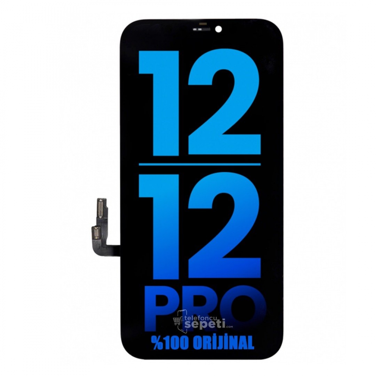 İPhone 12 Ekran Dokunmatik Siyah Orijinal
