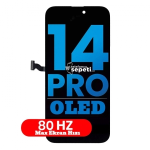 iPhone 14 Pro Ekran Dokunmatik Siyah %100 Oled 80hz