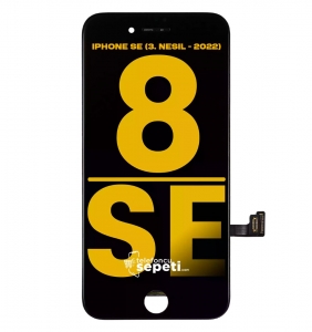 İphone SE 2022 Ekran Dokunmatik Siyah %100 Orijinal 3. Nesil A2783