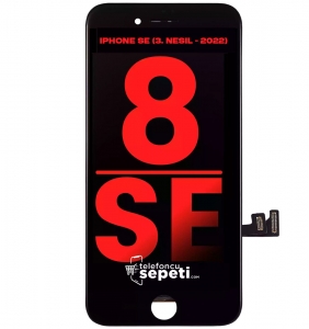 İphone SE 2022 Ekran Dokunmatik Siyah Cam Değişmiş 3. Nesil A2783