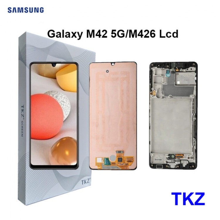 Samsung M42 5G Çıtalı ekran dokunmatik OLED