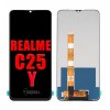 Realme C25y Ekran Dokunmatik Siyah Çıtasız A Plus Kalite