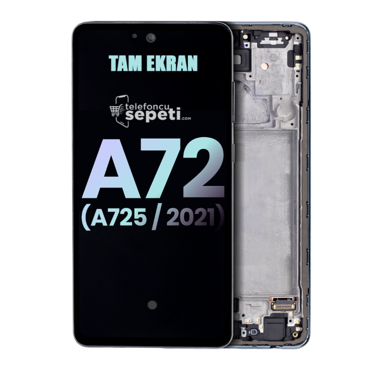 Samsung Galaxy A72 A725 Ekran Dokunmatik Çıtalı Oled "Tam Ekran"