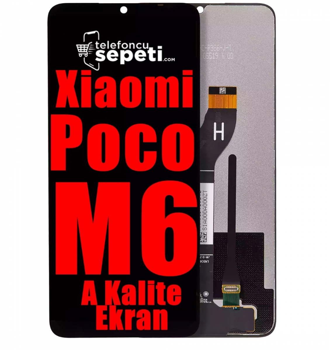 Pocophone M6 Ekran Dokunmatik Siyah A Plus Kalite