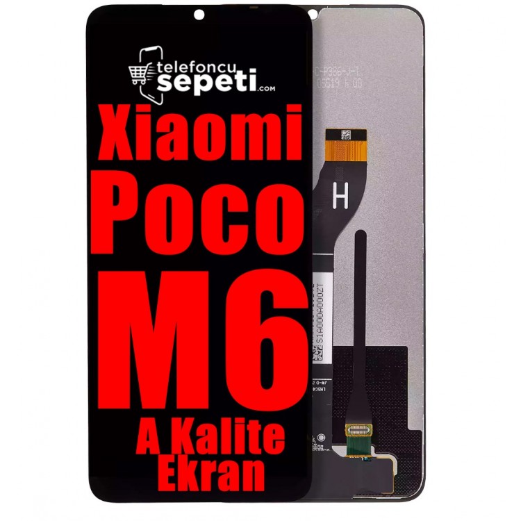 Pocophone M6 Ekran Dokunmatik Siyah A Plus Kalite