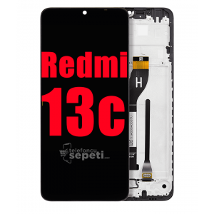 Xiaomi Redmi 13c Ekran Dokunmatik Siyah Çıtalı A Plus Kalite