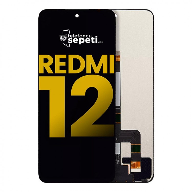 Xiaomi Redmi 12 Ekran Dokunmatik Siyah Çıtasız A Plus Kalite