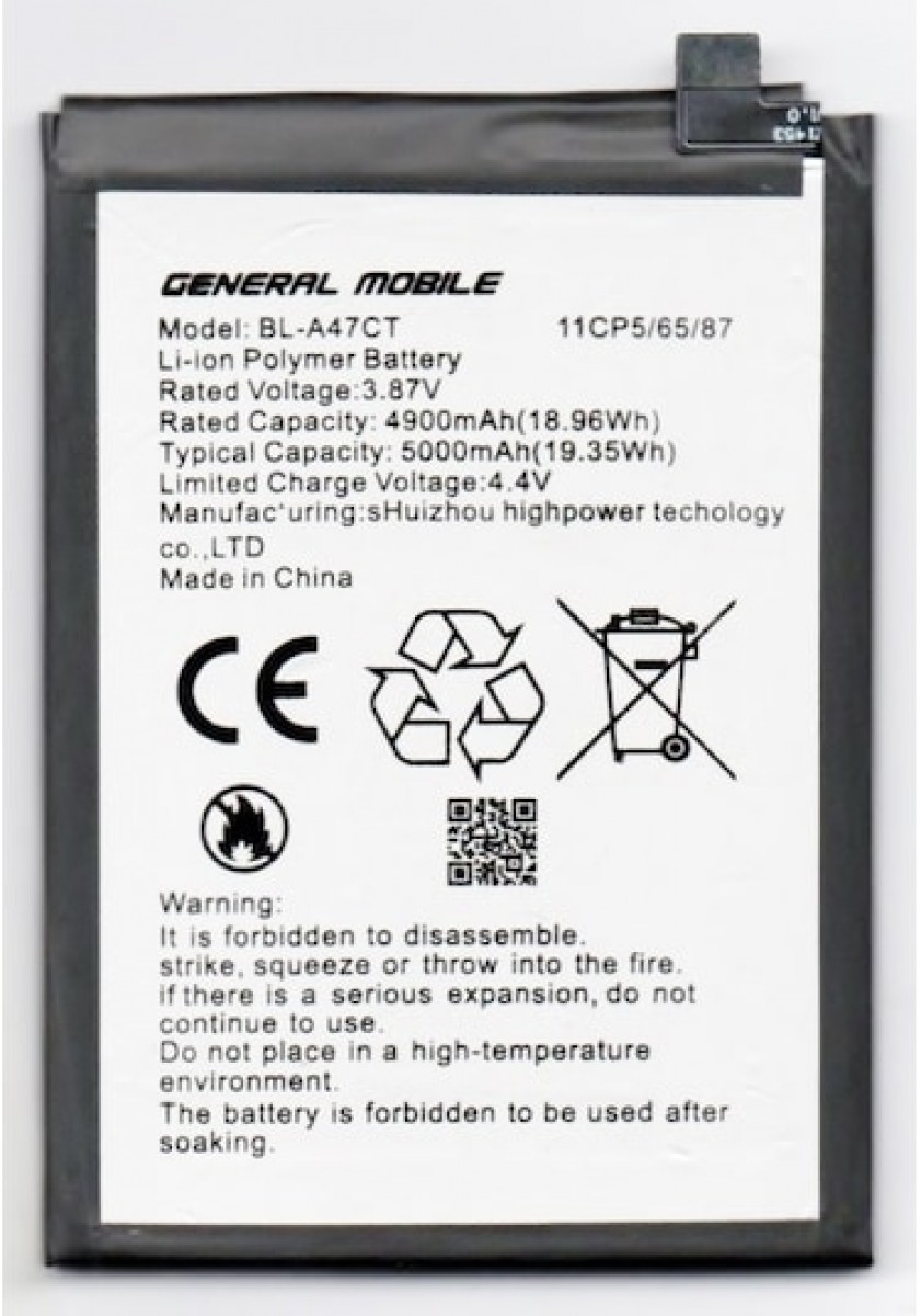 General Mobile GM23SE Batarya Pil Orjinal Mah Logosuz Ürün
