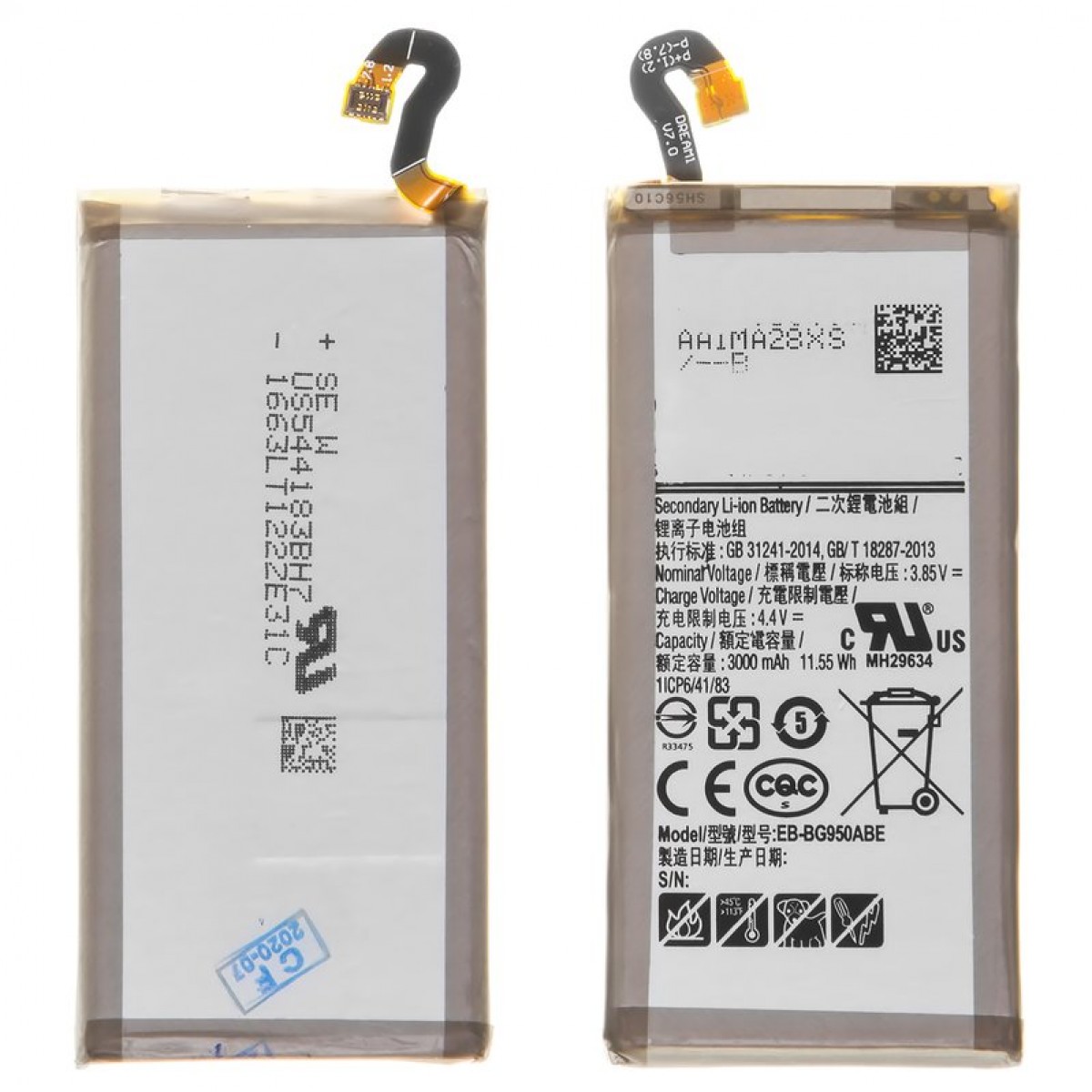 Samsung G950 (S8 ) Batarya Pil Orjinal Mah Logosuz Ürün EB-BG950ABY
