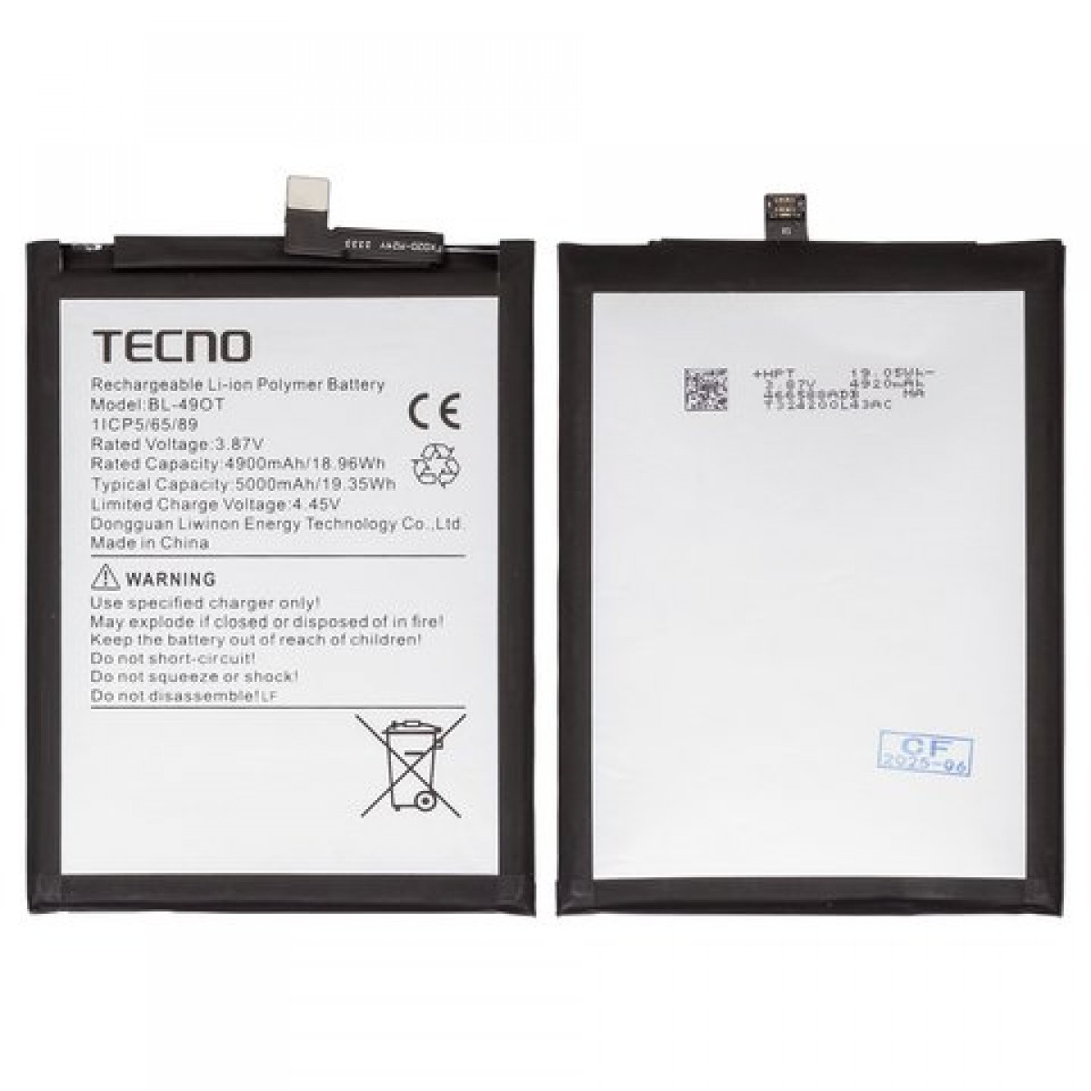 Tecno Camon 40 PRO Batarya Pil Orjinal Mah Logosuz Ürün BL-49OT Tecno Camon 40 PRO Batarya Pil Orjinal Mah Logosuz Ürün BL-49OT