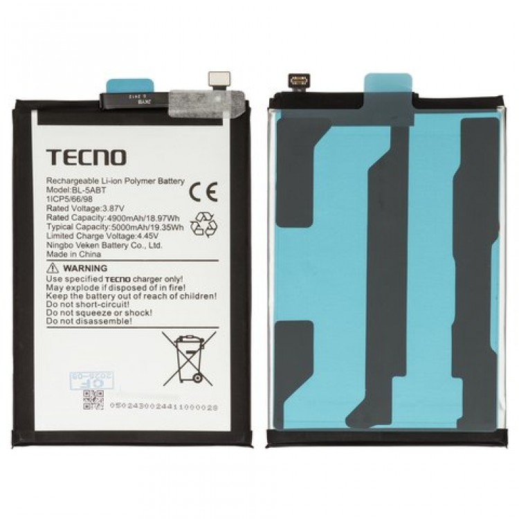 Tecno Spark 30 Batarya Pil Orjinal Mah Logosuz Ürün BL-5ABT