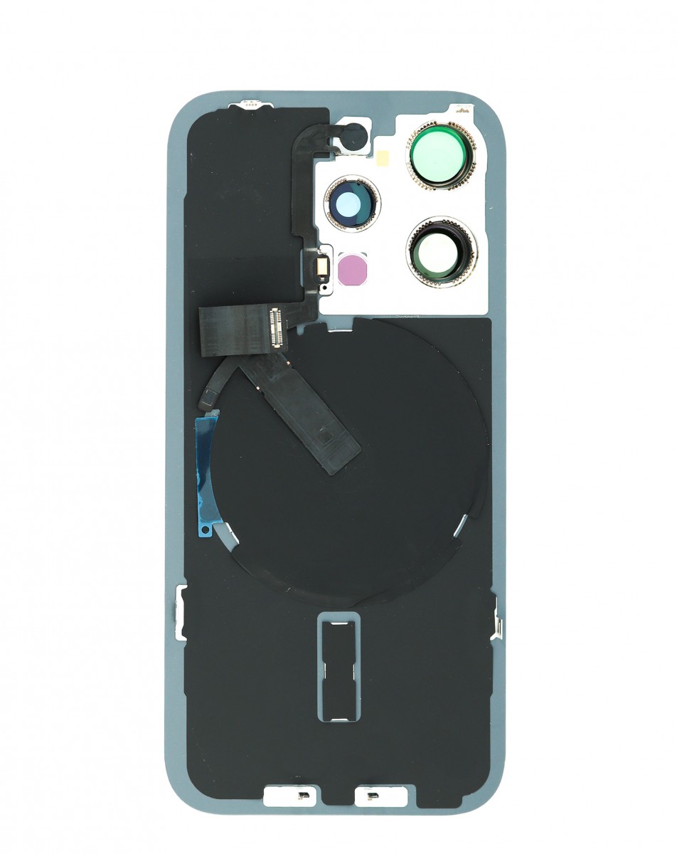 iPhone 15 Pro Arka Kapak Full NFC Filmi Servis Orijinali Mavi Titanyum