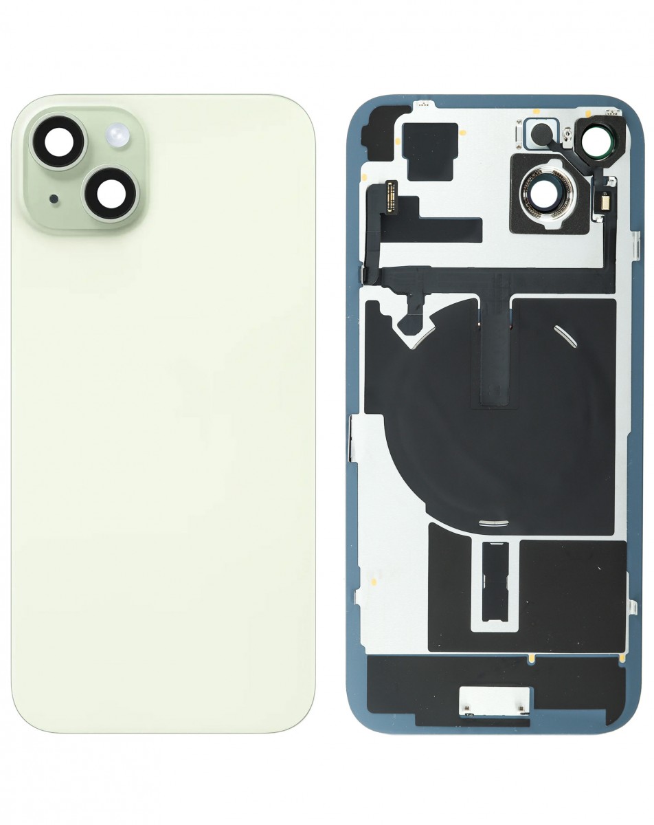 iPhone 15 Plus Arka Kapak Full NFC Filmi Servis Orijinali Yeşil