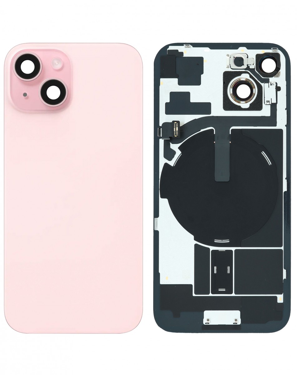 iPhone 15 Arka Kapak Full NFC Filmi Servis Orijinali Pembe