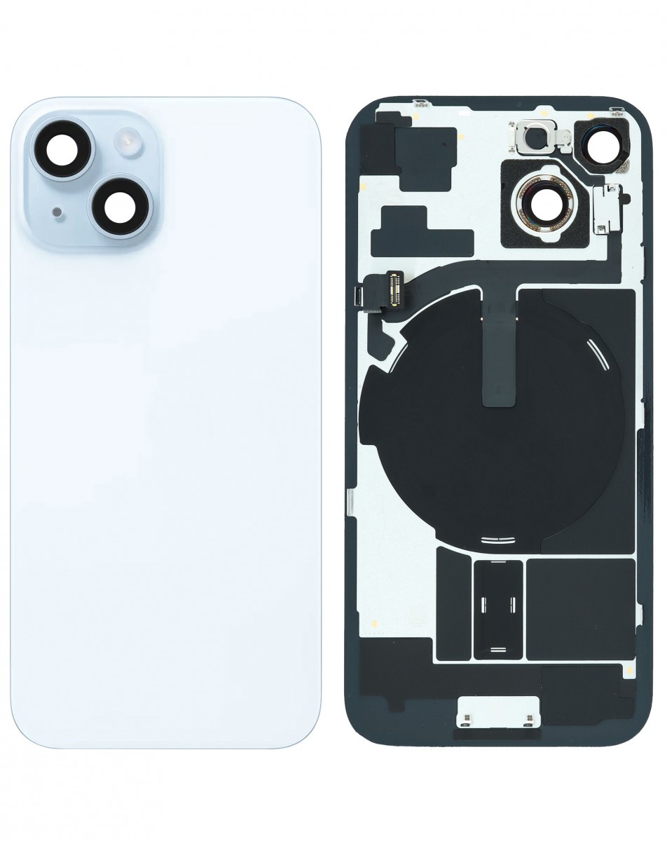 iPhone 15 Arka Kapak Full NFC Filmi Servis Orijinali Mavi