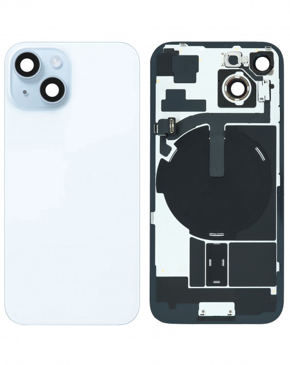 iPhone 15 Arka Kapak Full NFC Filmi Servis Orijinali Mavi
