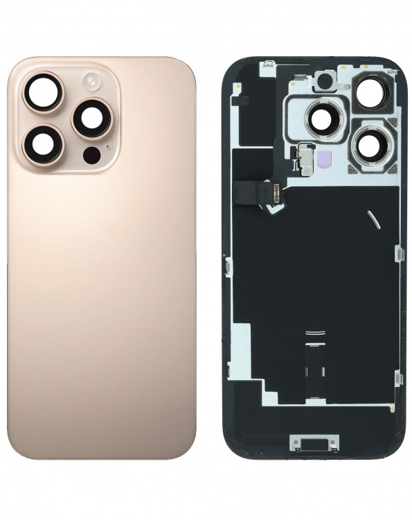 iPhone 16 Pro Arka Kapak Full NFC Filmi Servis Orijinali Çöl Titanyum