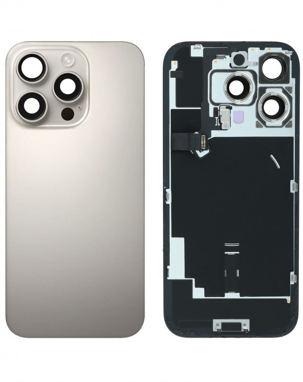 iPhone 16 Pro Arka Kapak Full NFC Filmi Servis Orijinali Natürel Titanyum